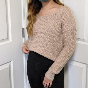 Basic Beige Chunky Knit Sweater